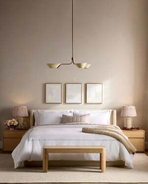 Quince Organic Crisp Percale Embellished King / Cal. King Duvet Cover Sham Set
